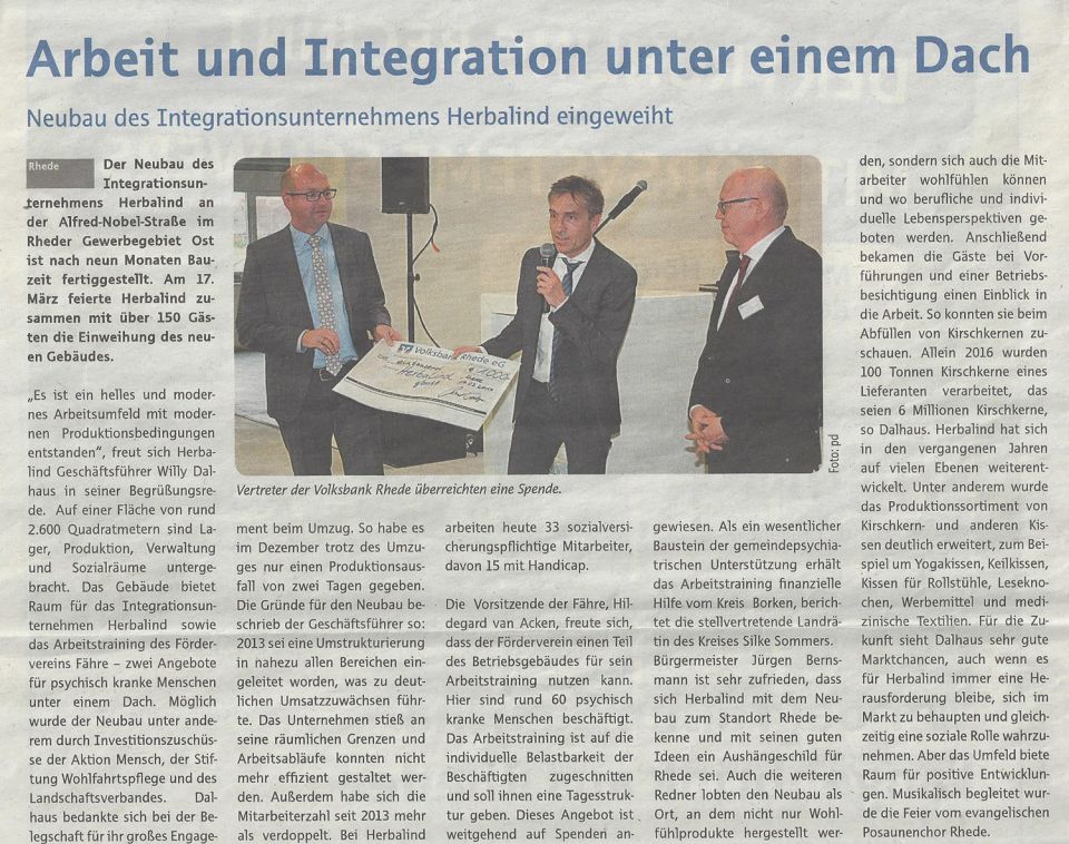 Bericht aus Stadtgespräche Rhede